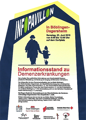 Infopavillon Demenzerkrankung Dagersheim 23. Juni 2018