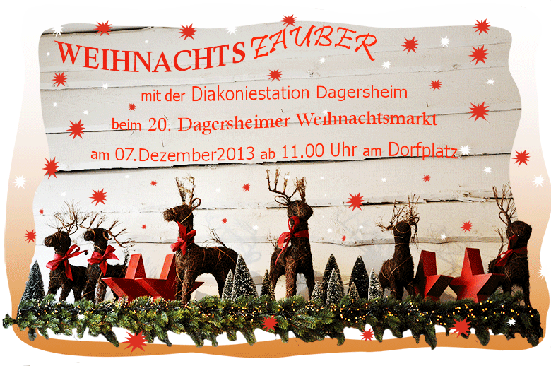 Weihnachtsmarkt mit der Diakoniestation Dagersheim