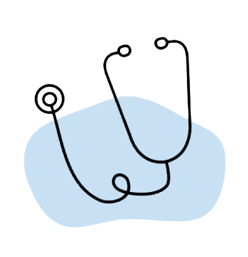 Symbolgrafik von einem Stethoskop